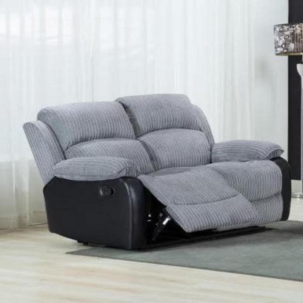 Mid Grey Fabric Recliner - Comfy Sleeps Home